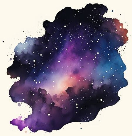 Grafisches Bild einer Galaxie
