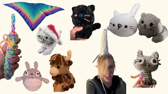 Bild von Häkelwerken von Katarin - Katzen, Totoro, Kuh, Einhorn, Tuch