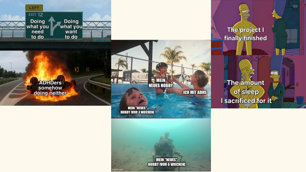 3 Memes zu ADHS